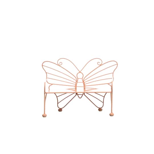10&#x22; Pink Spring Butterfly Bench Tabletop D&#xE9;cor by Ashland&#xAE;
